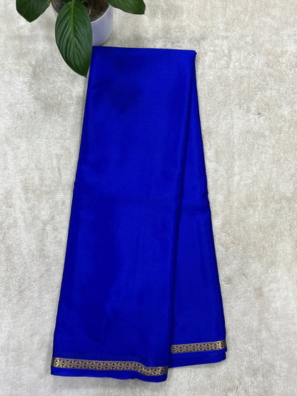 pure crepe mysore silk saree - piping - 1146006