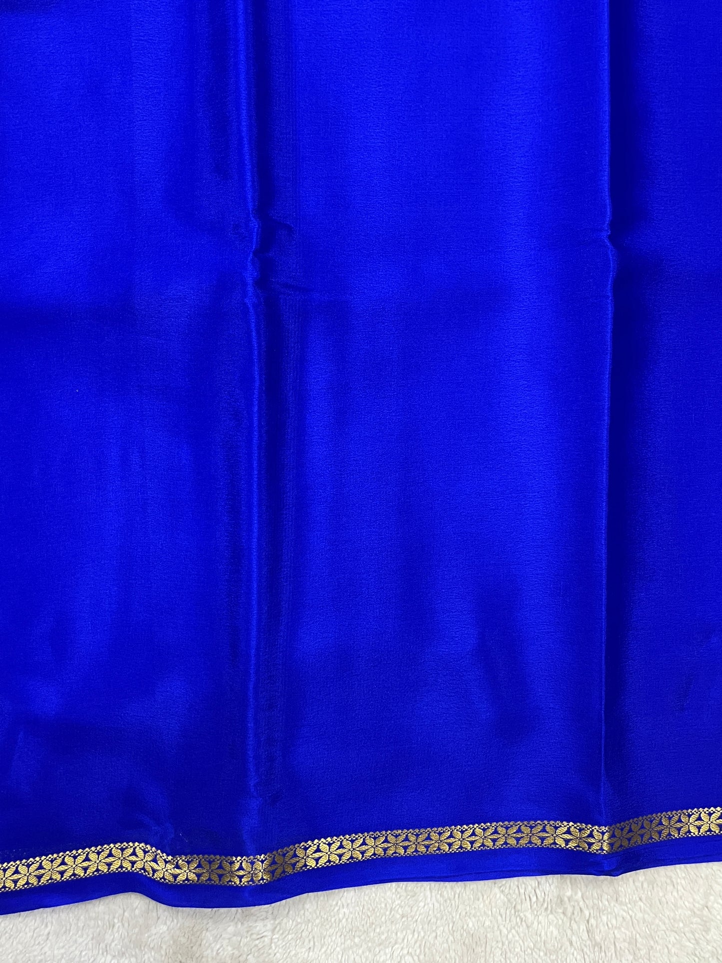pure crepe mysore silk saree - piping - 1146006