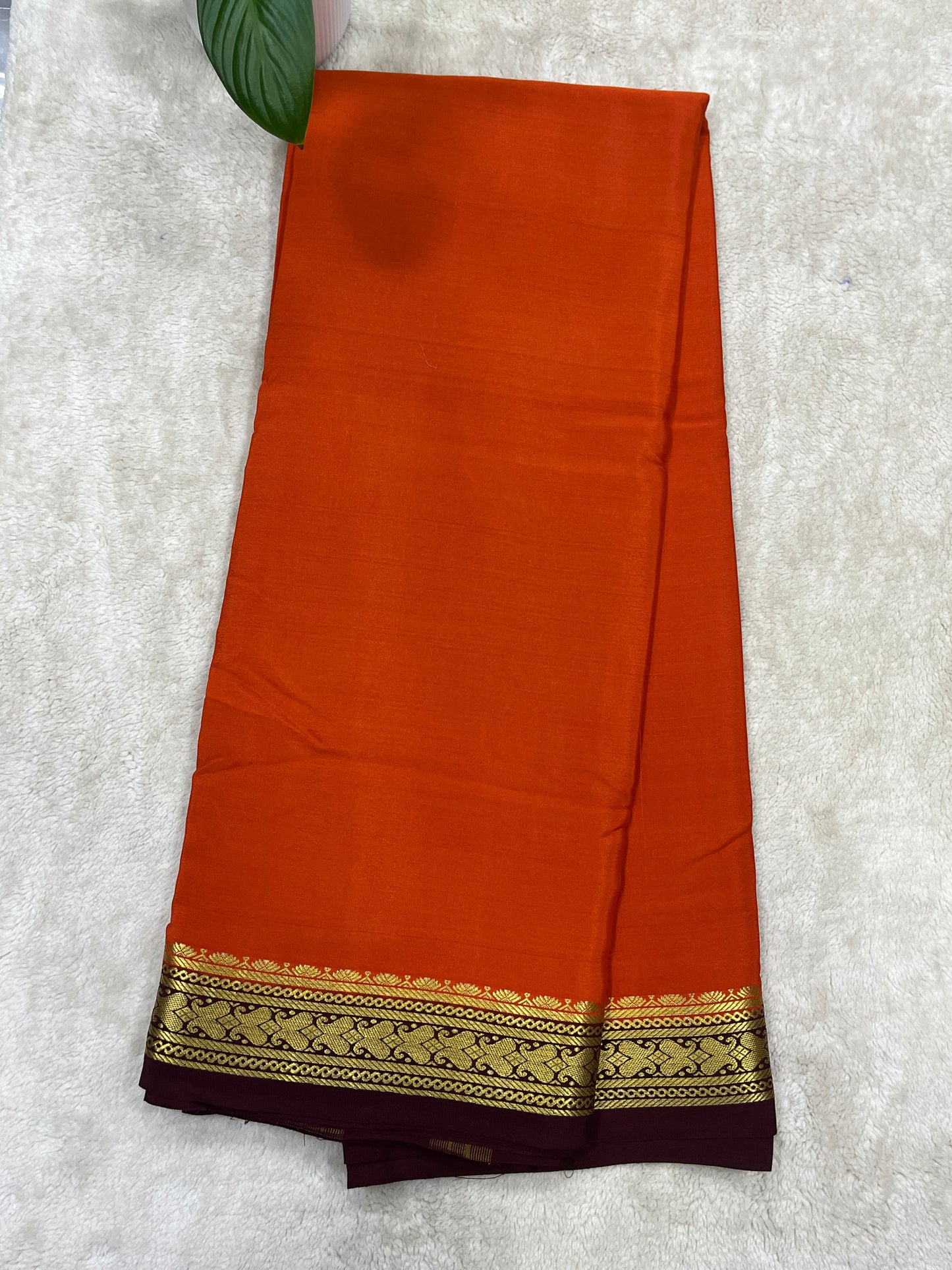 pure crepe mysore silk - patti border - 1146001