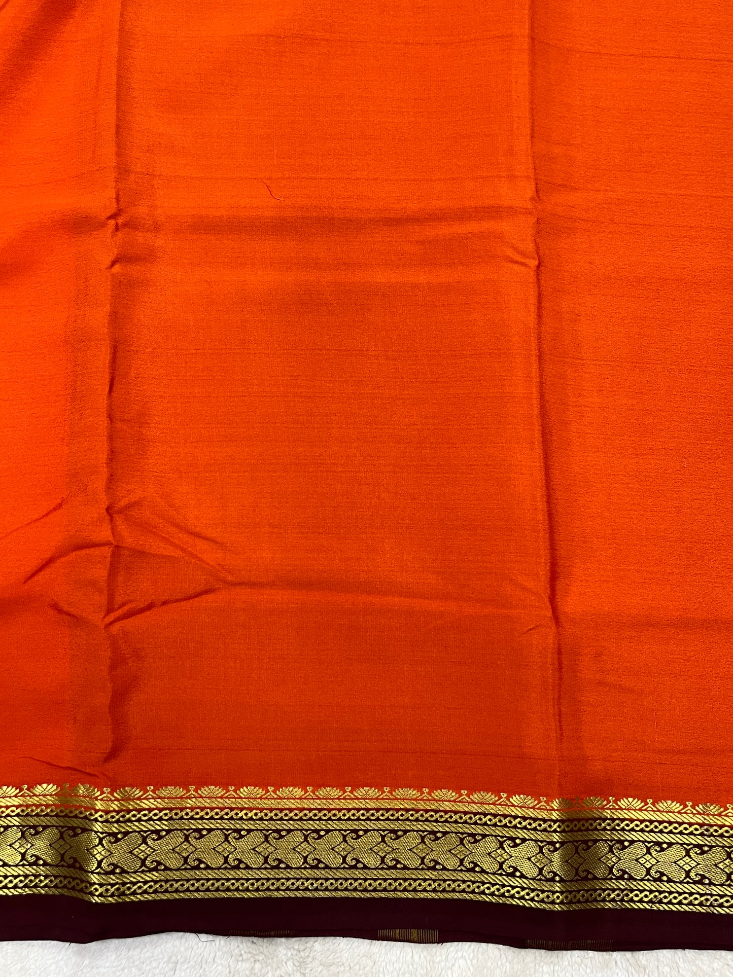 pure crepe mysore silk - patti border - 1146001