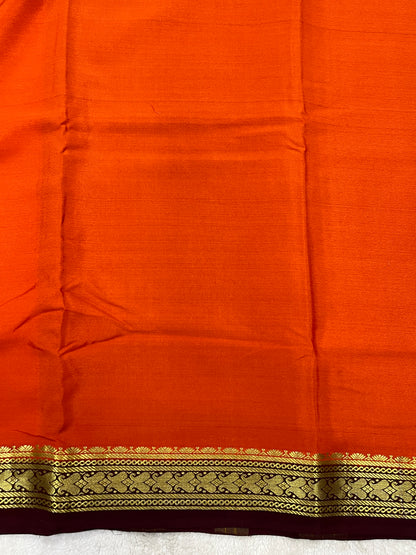 pure crepe mysore silk - patti border - 1146001