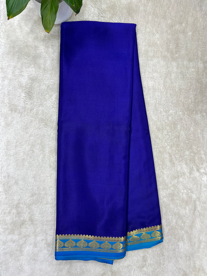 Pure Crepe Mysore Silk Saree in piping border - 1146006