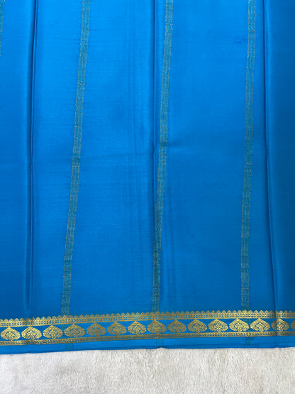 Pure Crepe Mysore Silk Saree in piping border - 1146006