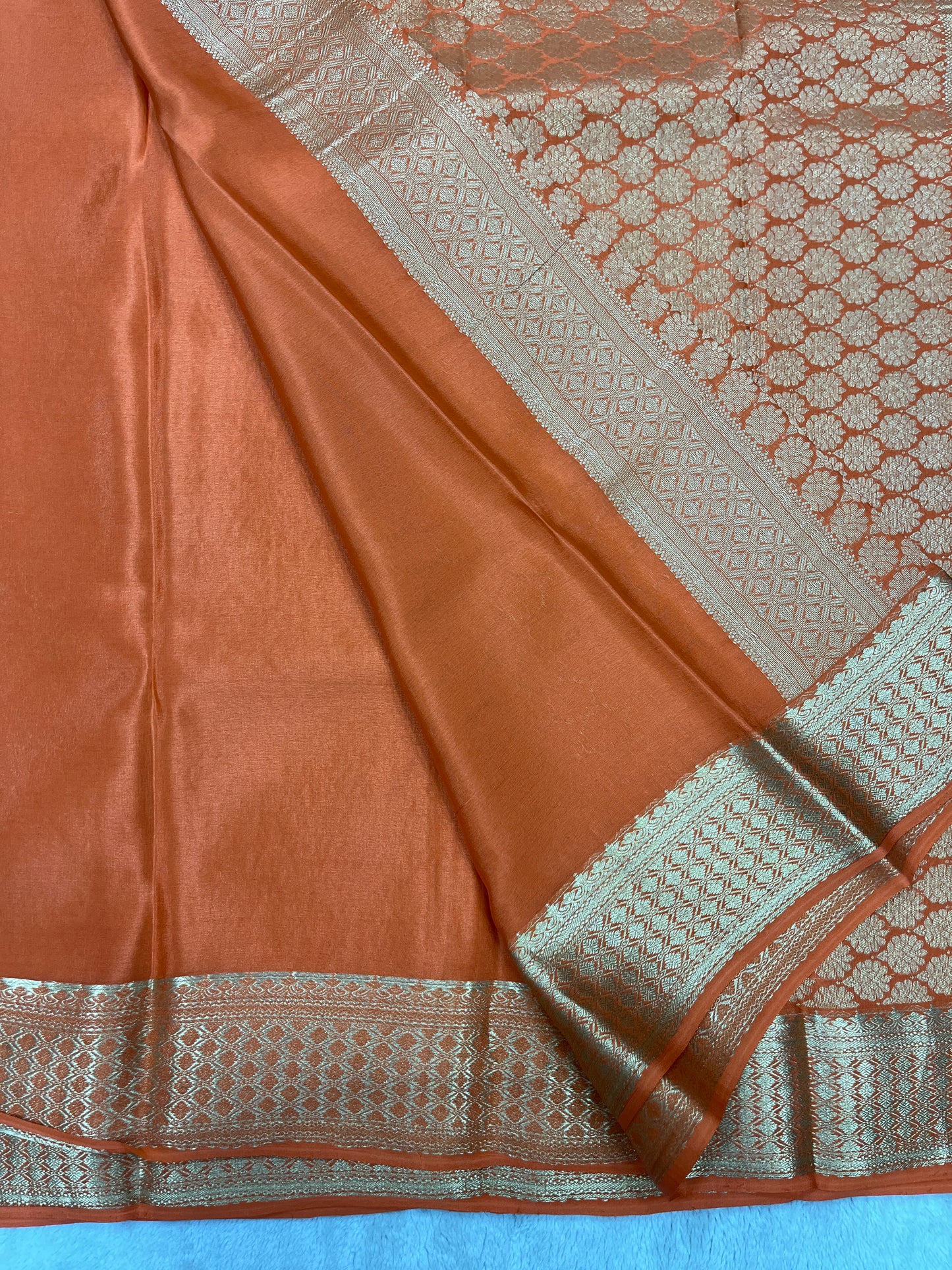 Pure Crepe Mysore Silk Saree in brocade - 1145315