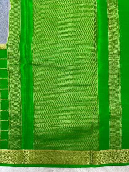 Pure Crepe Mysore Silk Saree brocade checks - 1145313