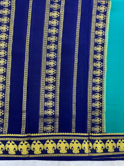 pure crepe mysore silk - Gandaberunda - 1146003