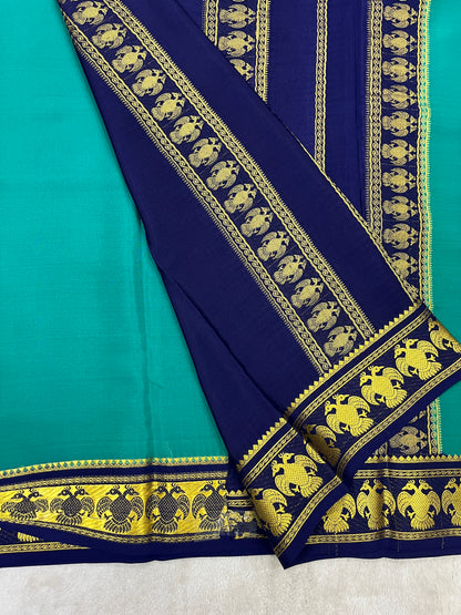pure crepe mysore silk - Gandaberunda - 1146003