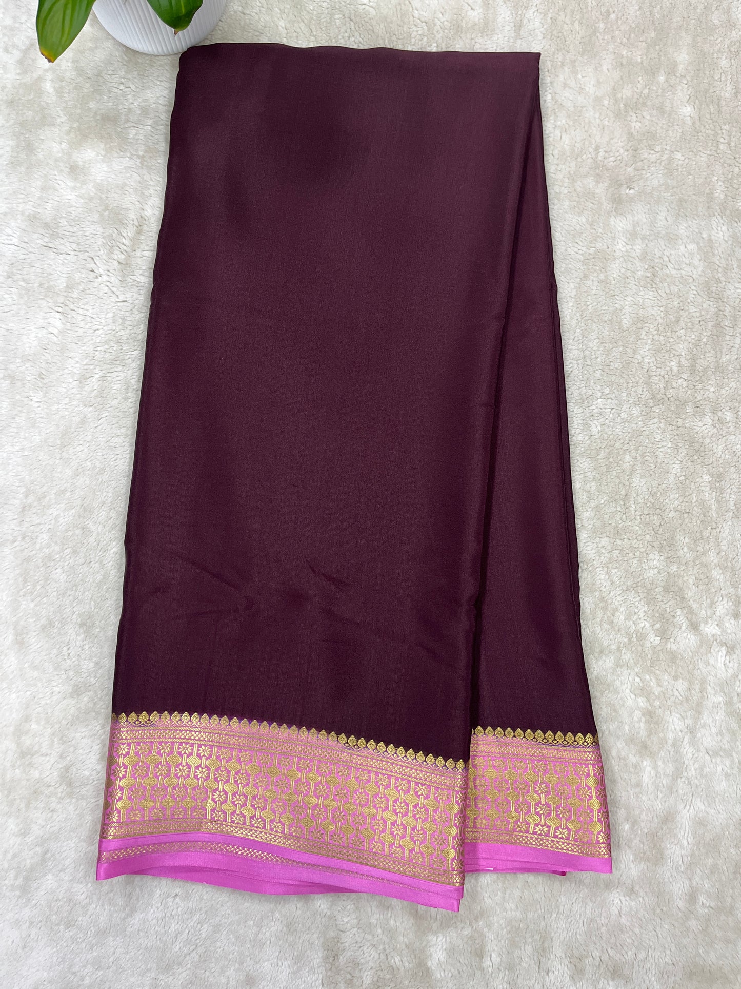 pure crepe mysore silk - Rudrakash - 1146004
