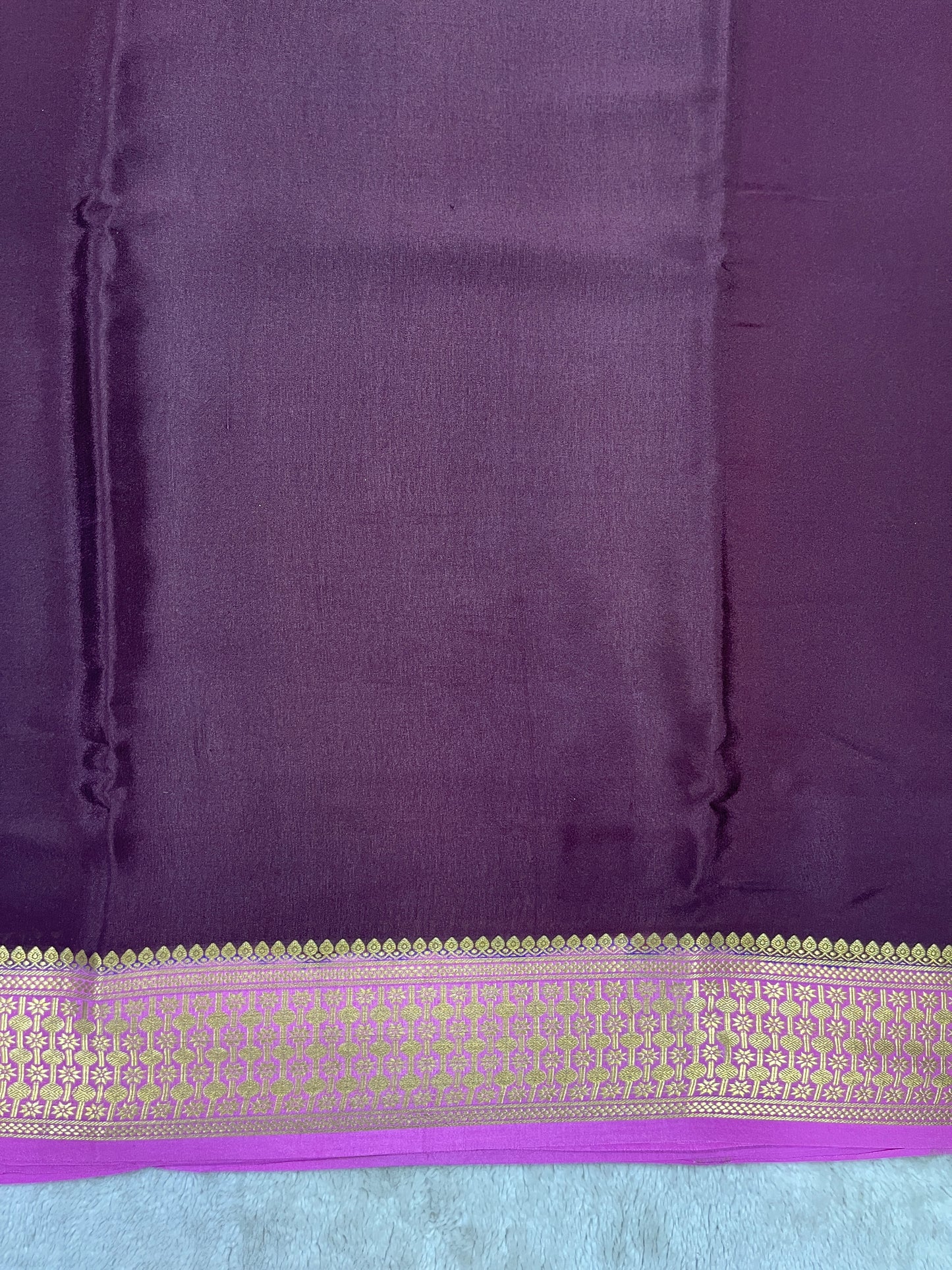 pure crepe mysore silk - Rudrakash - 1146004