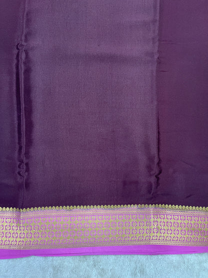 pure crepe mysore silk - Rudrakash - 1146004