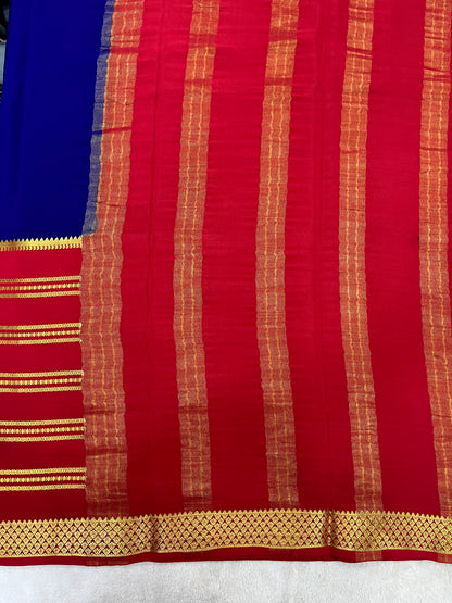 Pure Crepe Mysore Silk Saree in 3D - 1146002
