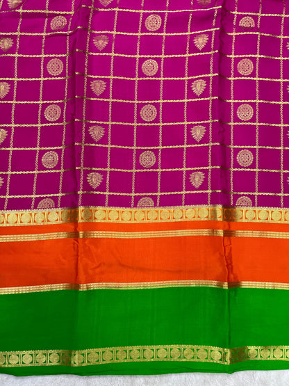 Pure Crepe Mysore Silk Saree - 1145314