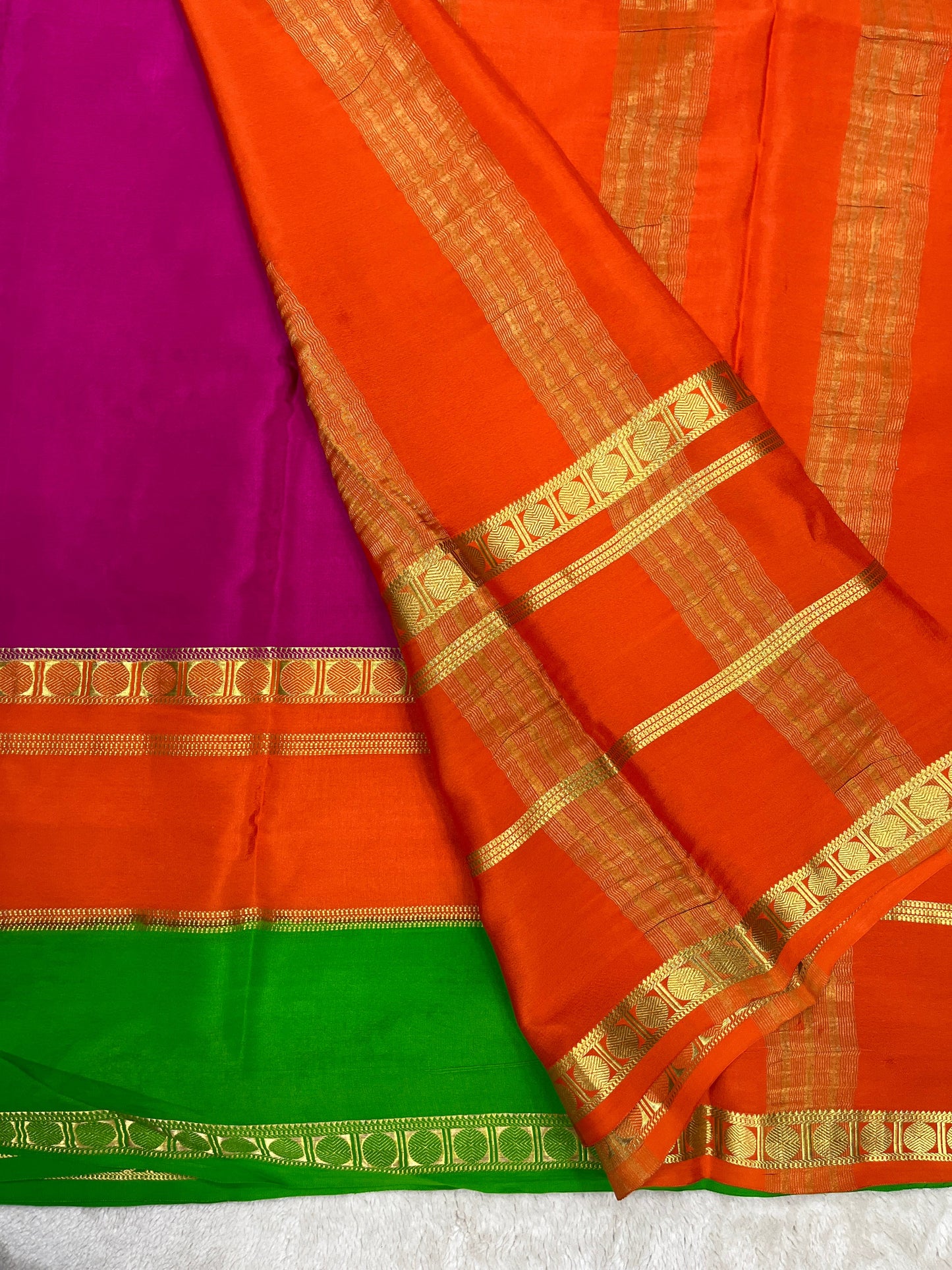 Pure Crepe Mysore Silk Saree - 1145314