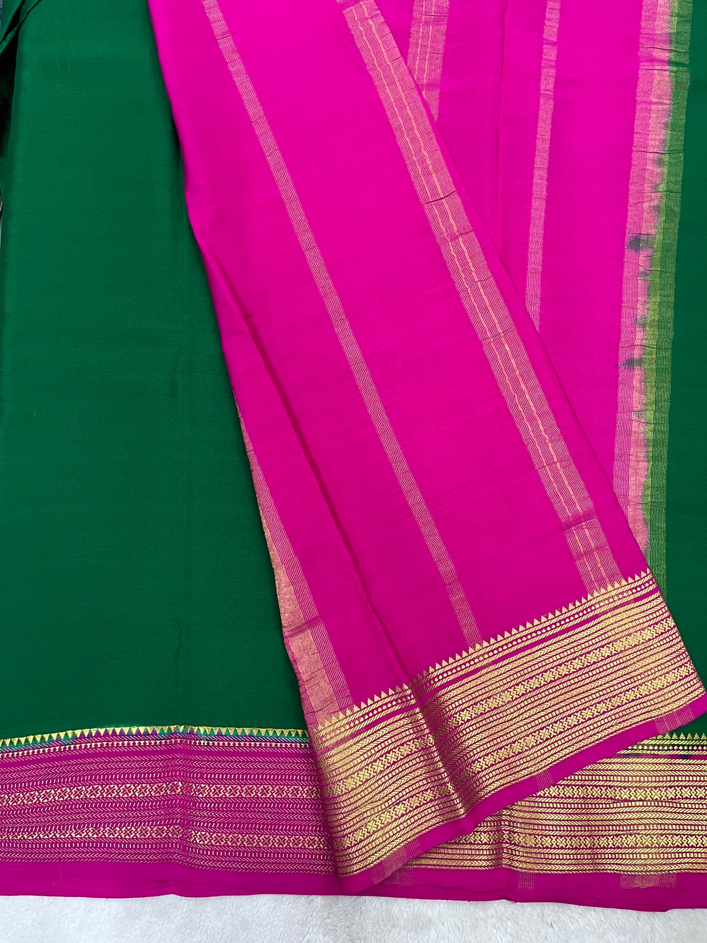 pure crepe mysore silk - Rudrakash - 1146004