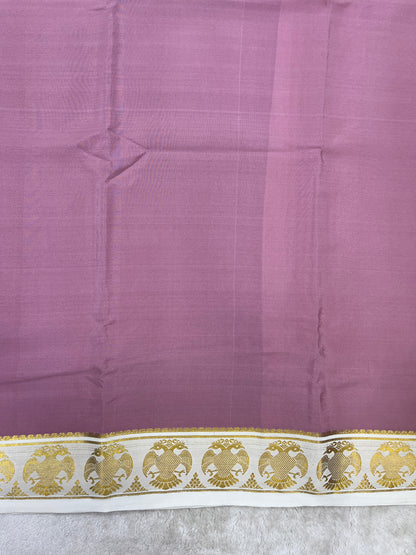 Pure Crepe Mysore Silk Saree in Gandaberunda pattern - 1146003