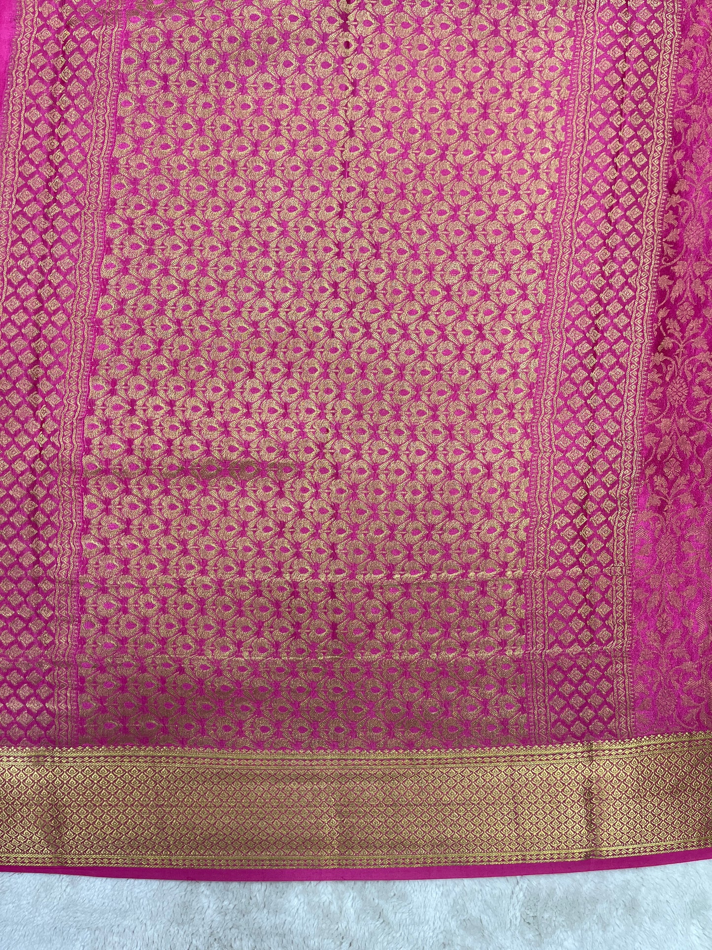 Pure Crepe Mysore Silk Saree in brocade - 1145315