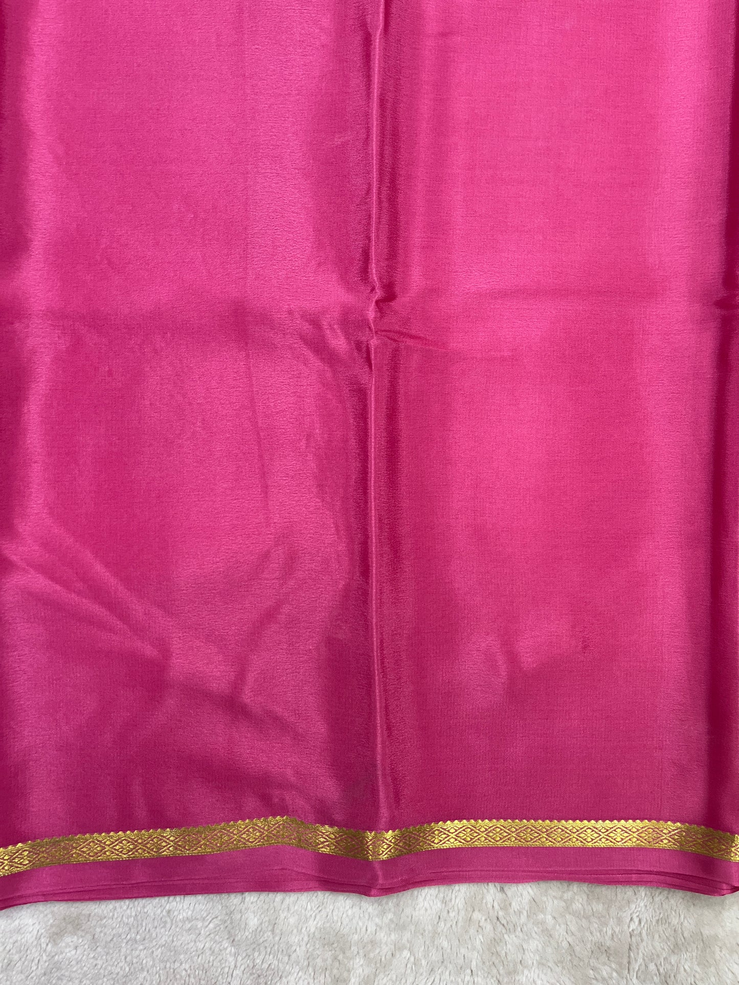 pure crepe mysore silk saree - piping - 1146006