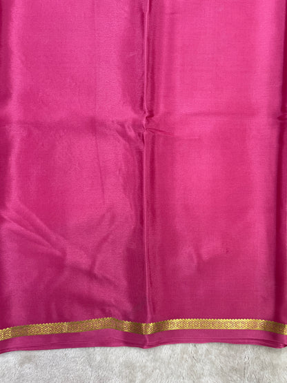 pure crepe mysore silk saree - piping - 1146006