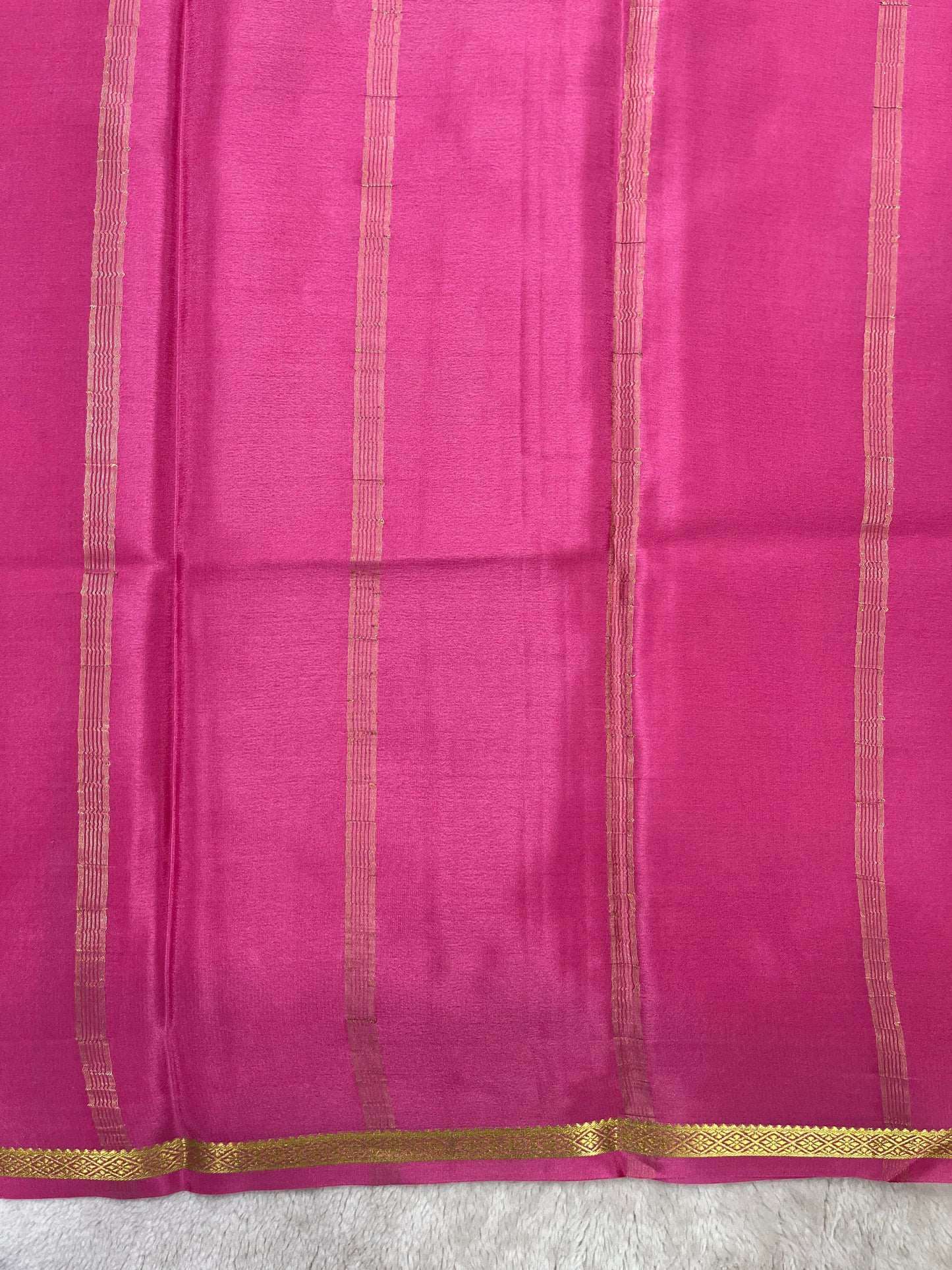 pure crepe mysore silk saree - piping - 1146006