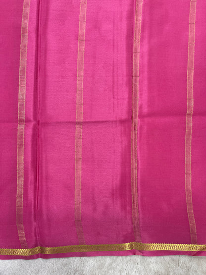 pure crepe mysore silk saree - piping - 1146006