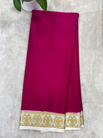 Pure Crepe Mysore Silk Gandaberunda 1146004