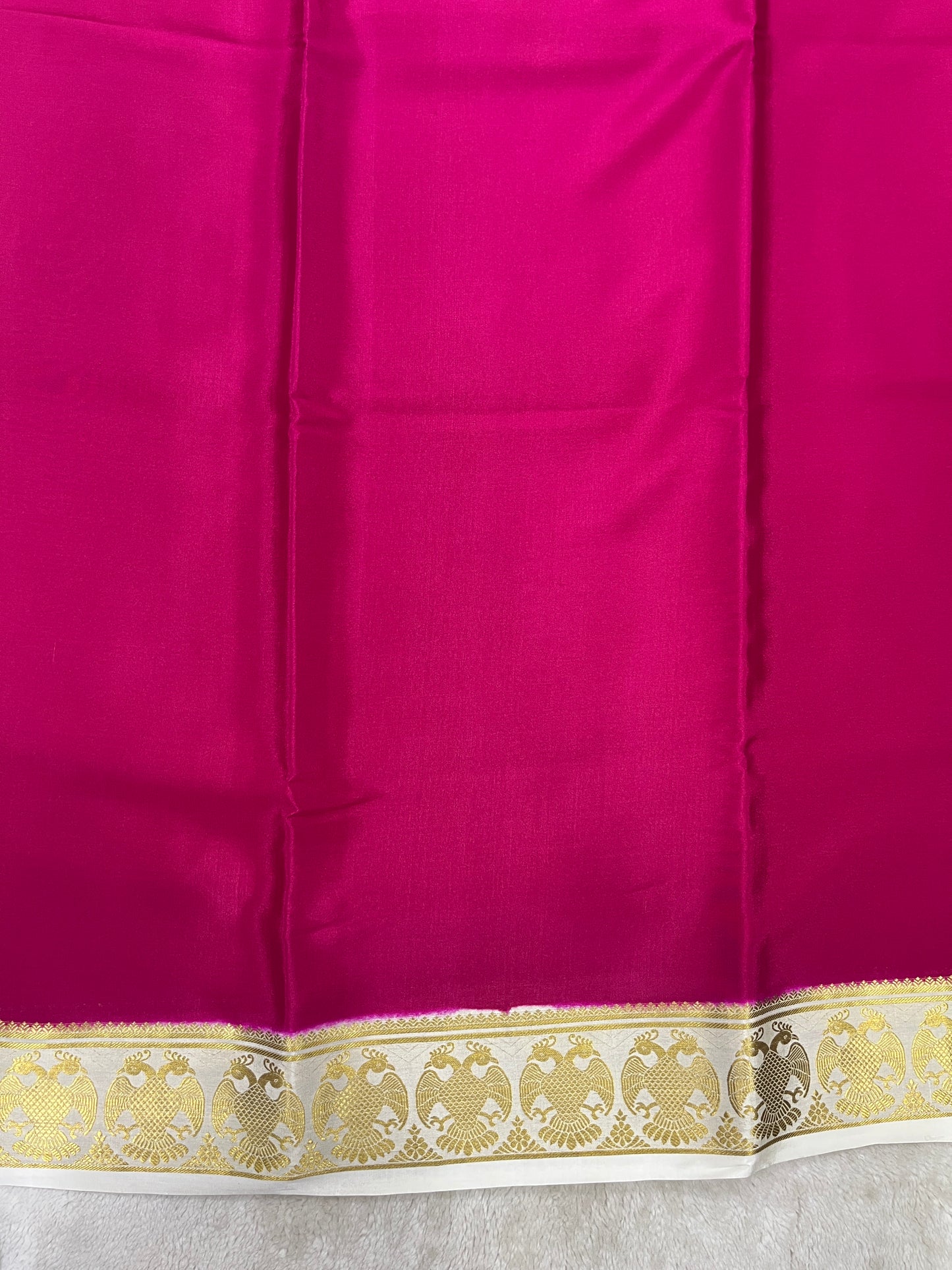 Pure Crepe Mysore Silk Gandaberunda 1146004