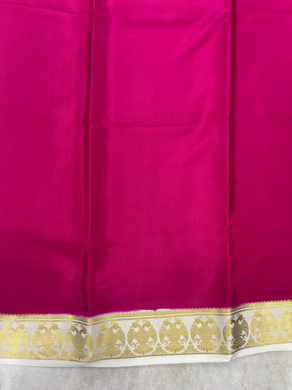 Pure Crepe Mysore Silk Gandaberunda 1146004