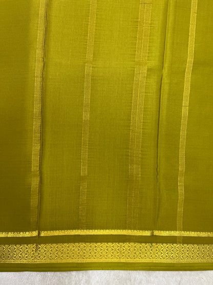 Pure Crepe Mysore Silk Saree-Checks Cont-16271507