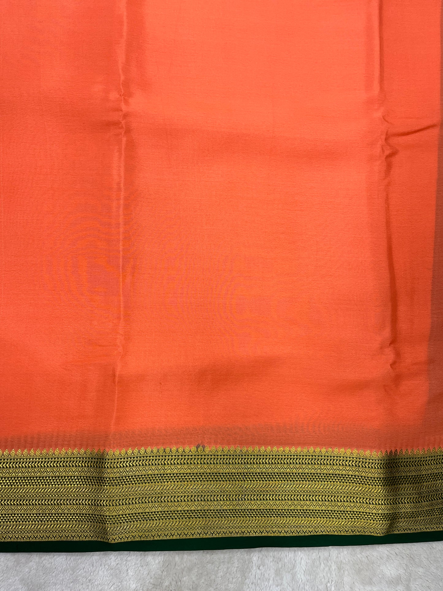 Pure Crepe Mysore Silk Saree in contrast border - 16271501