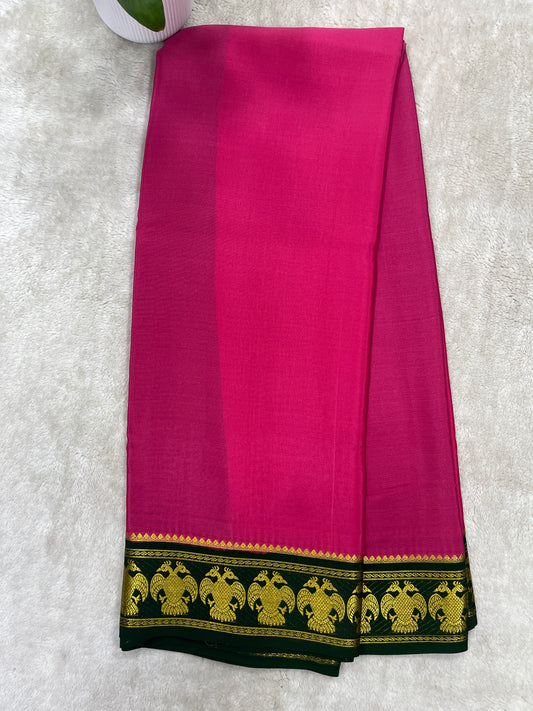 Pure Crepe Mysore Silk Gandaberunda 1146003