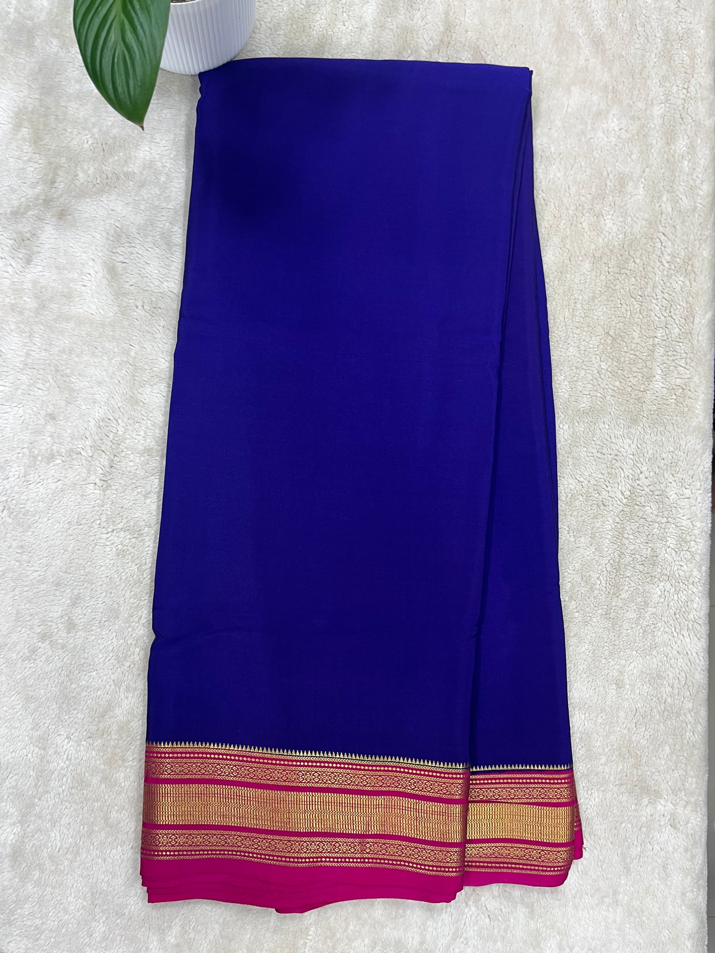 pure mysore silk heavy patti border - 1150242