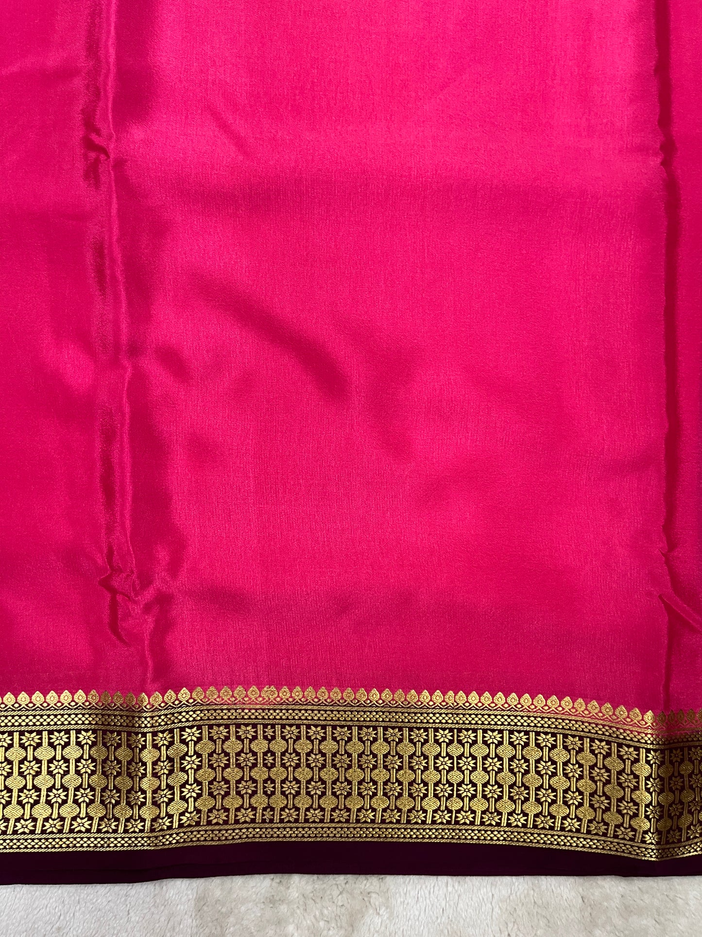pure crepe mysore silk - Rudraksha - 1146004
