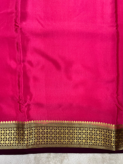 pure crepe mysore silk - Rudraksha - 1146004