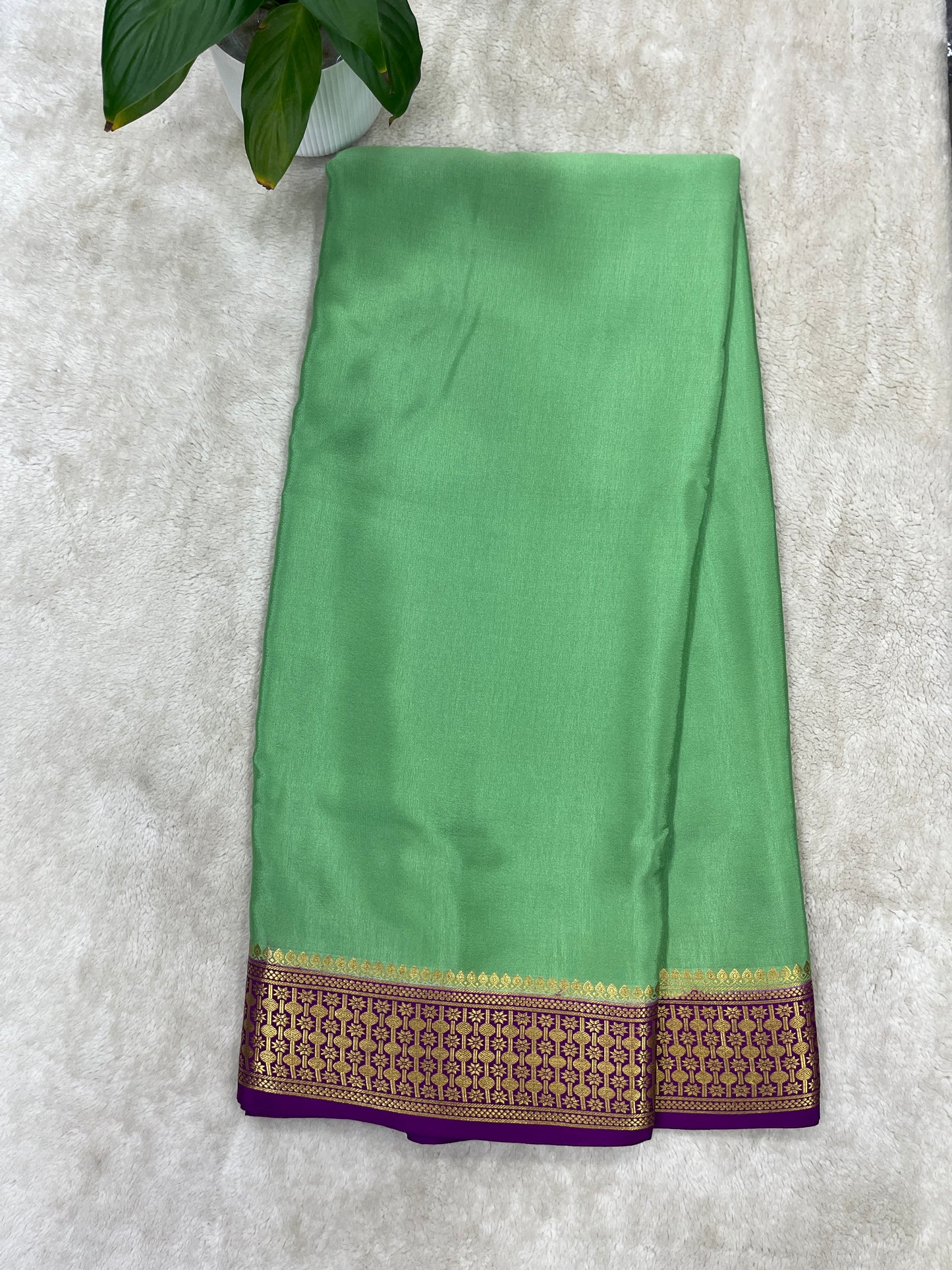 pure crepe mysore silk - Rudrakash - 1146004
