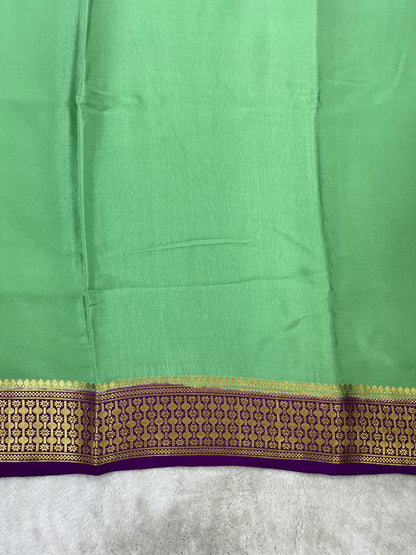 pure crepe mysore silk - Rudrakash - 1146004