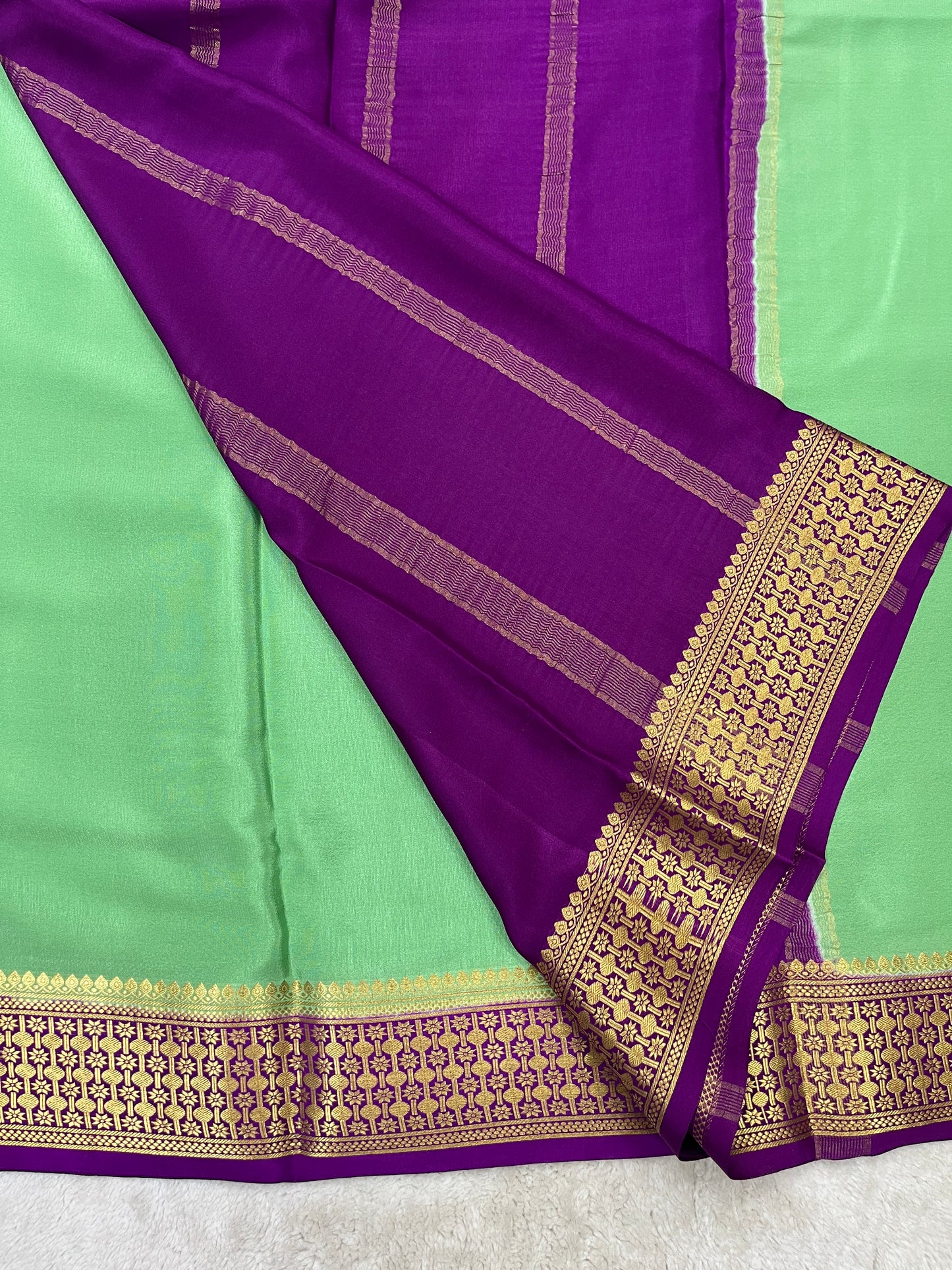 pure crepe mysore silk - Rudrakash - 1146004