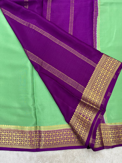pure crepe mysore silk - Rudrakash - 1146004