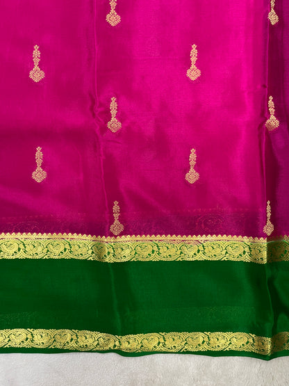 Gatti border butta & Brocade blouse - 1145312
