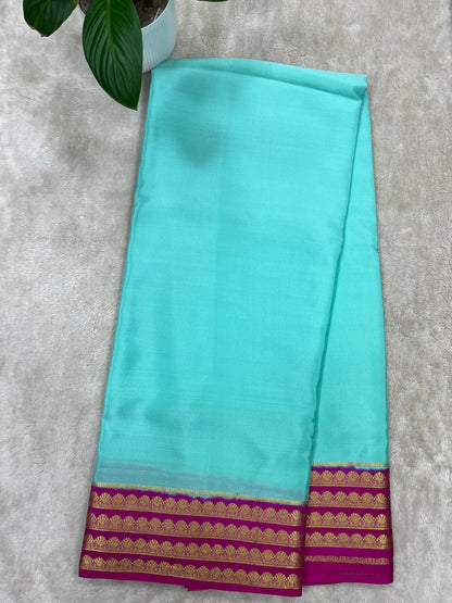 Pure Crepe Mysore Silk Saree in contrast - 16271501