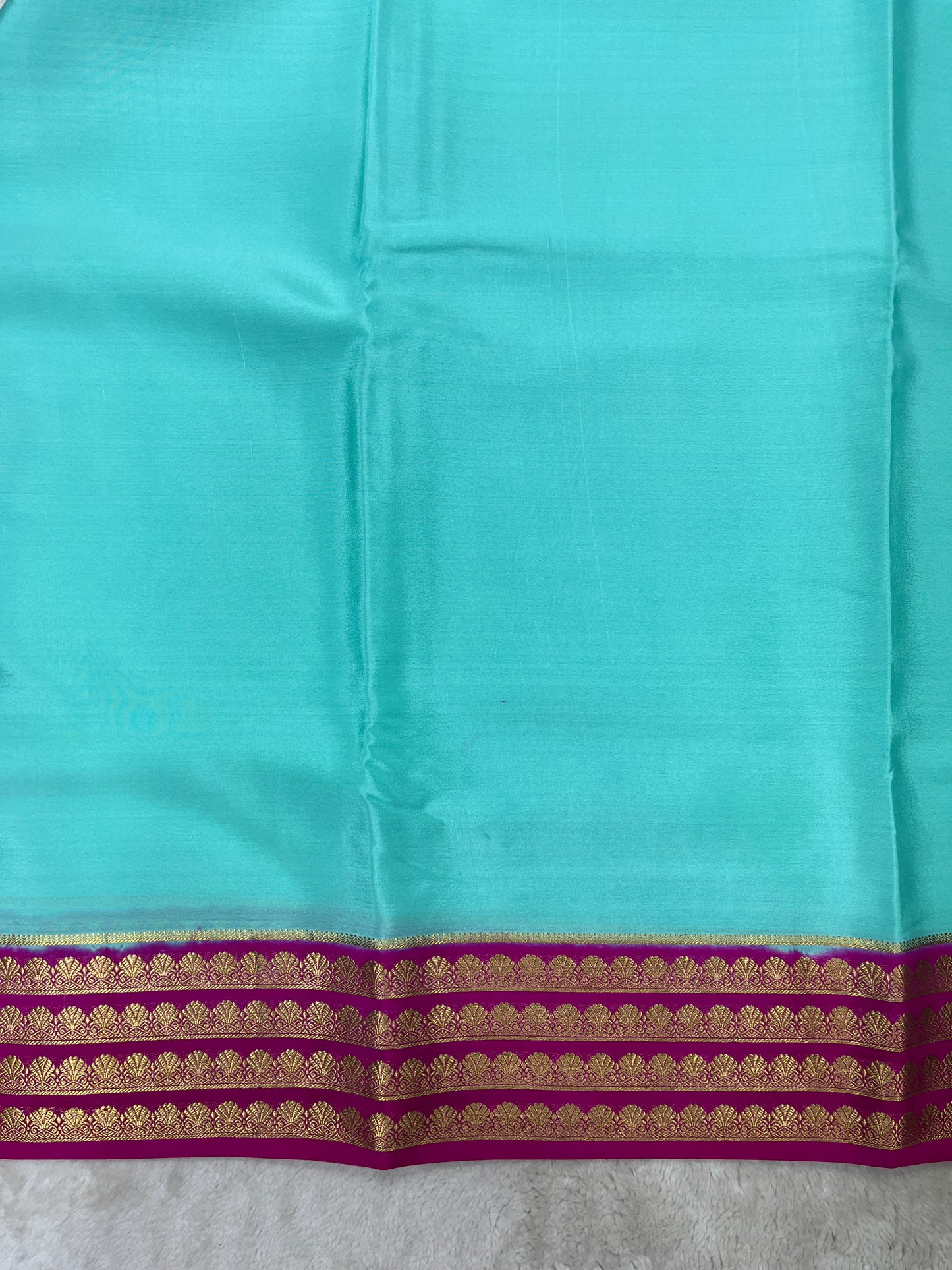 Pure Crepe Mysore Silk Saree in contrast - 16271501