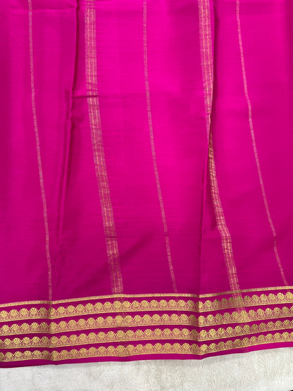 Pure Crepe Mysore Silk Saree in contrast - 16271501
