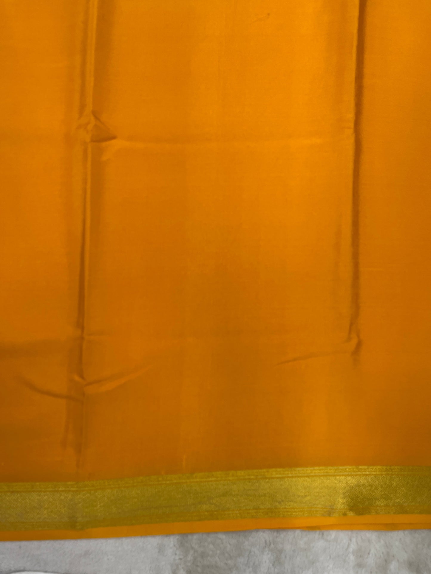 Pure Crepe Mysore Silk Saree in self color - 1610271