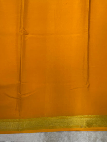 Pure Crepe Mysore Silk Saree in self color - 1610271