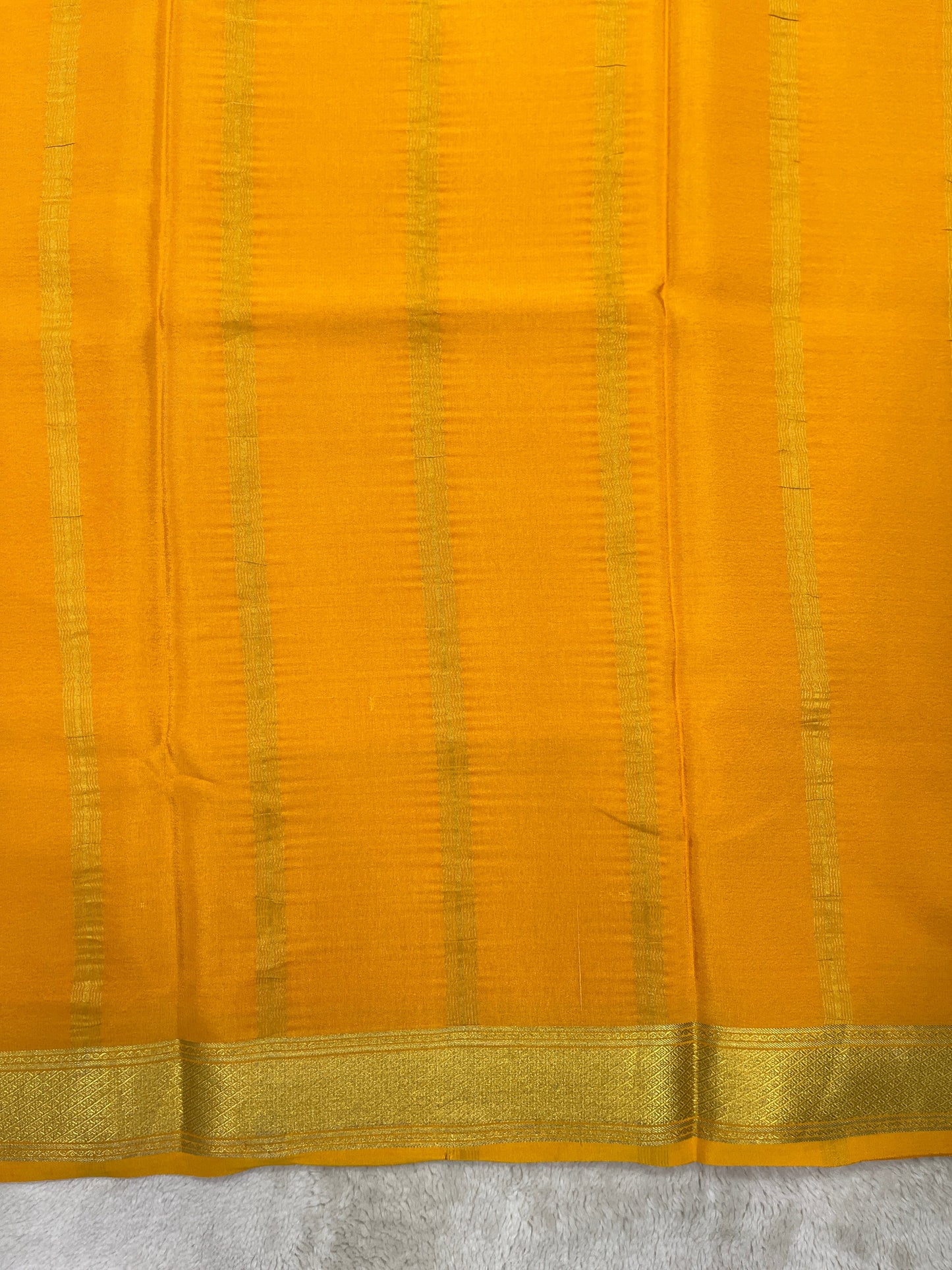 Pure Crepe Mysore Silk Saree in self color - 1610271