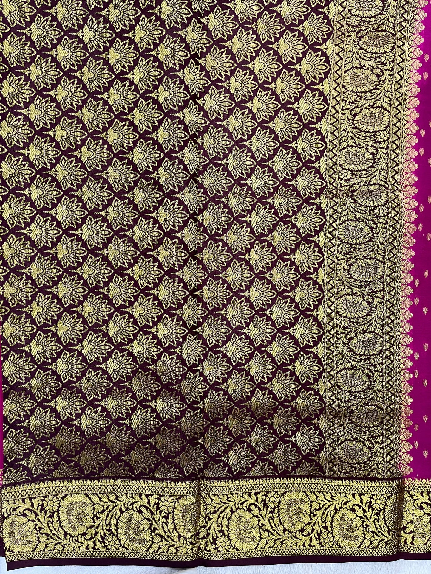 Pure Mysore silk-Heavy Half & Half Butta-1150062