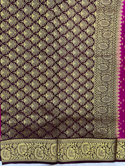 Pure Mysore silk-Heavy Half & Half Butta-1150062