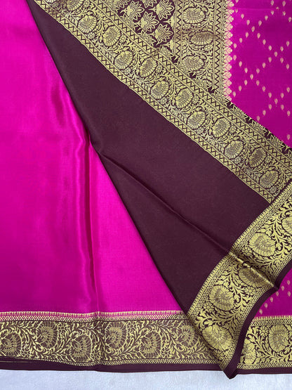 Pure Mysore silk-Heavy Half & Half Butta-1150062