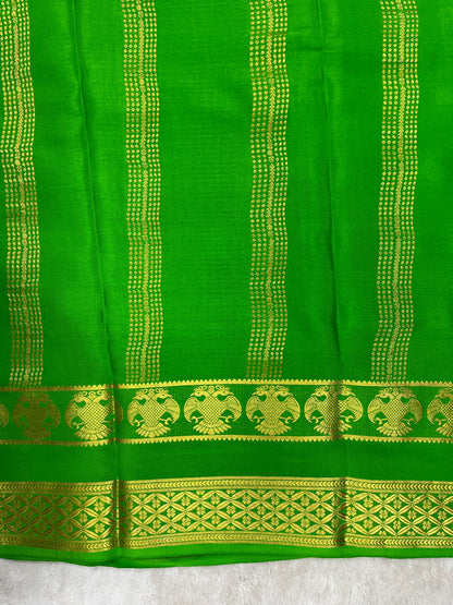 Pure Mysore silk-Heavy checks Gandaberunda-1150272