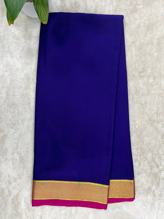 Pure Mysore silk-Heavy contrast border -1150202