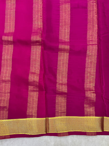 Pure Mysore silk-Heavy contrast border -1150202